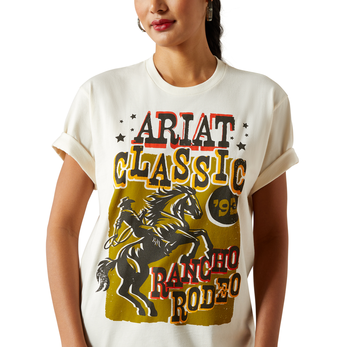 Ariat Womens Classic Rodeo Tee - Natural