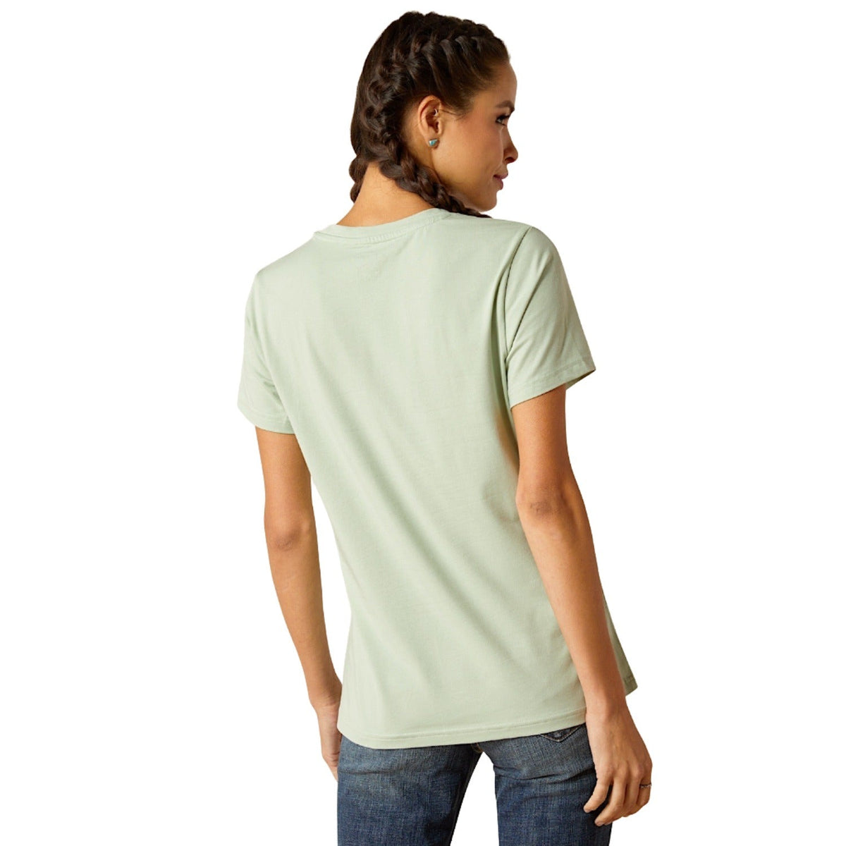 Ariat Womens Classic S/S Tee Frosty Green - Ariat Womens Tops