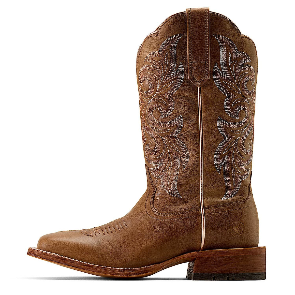 Ariat Women’s Country Lane Wide Square Toe Western Boot - Natural Tan