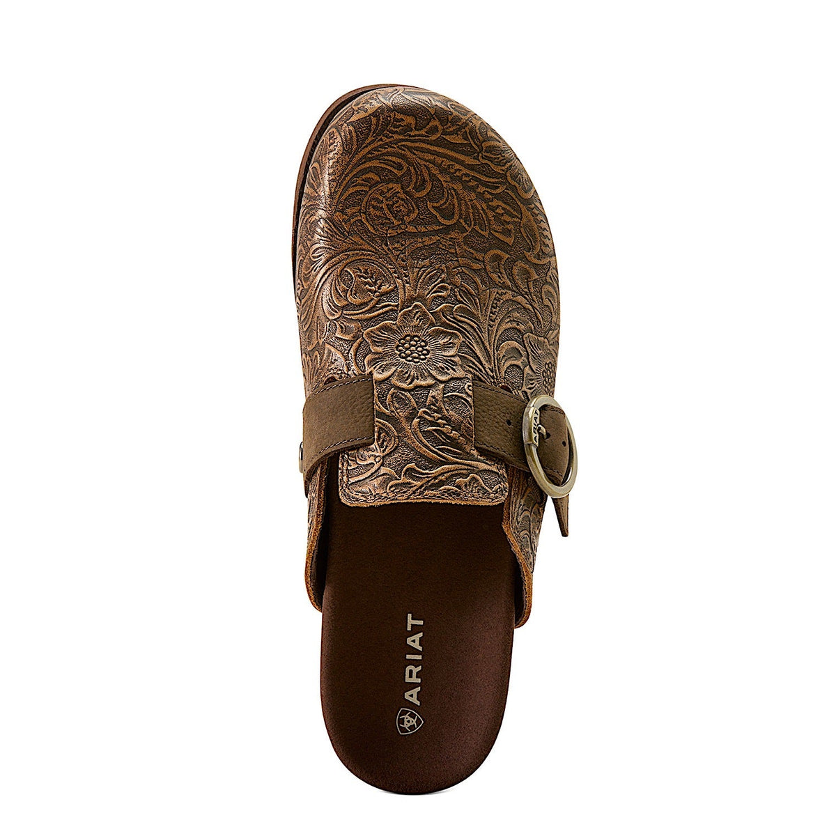 Ariat Womens Country Mule - Brown Floral Emboss