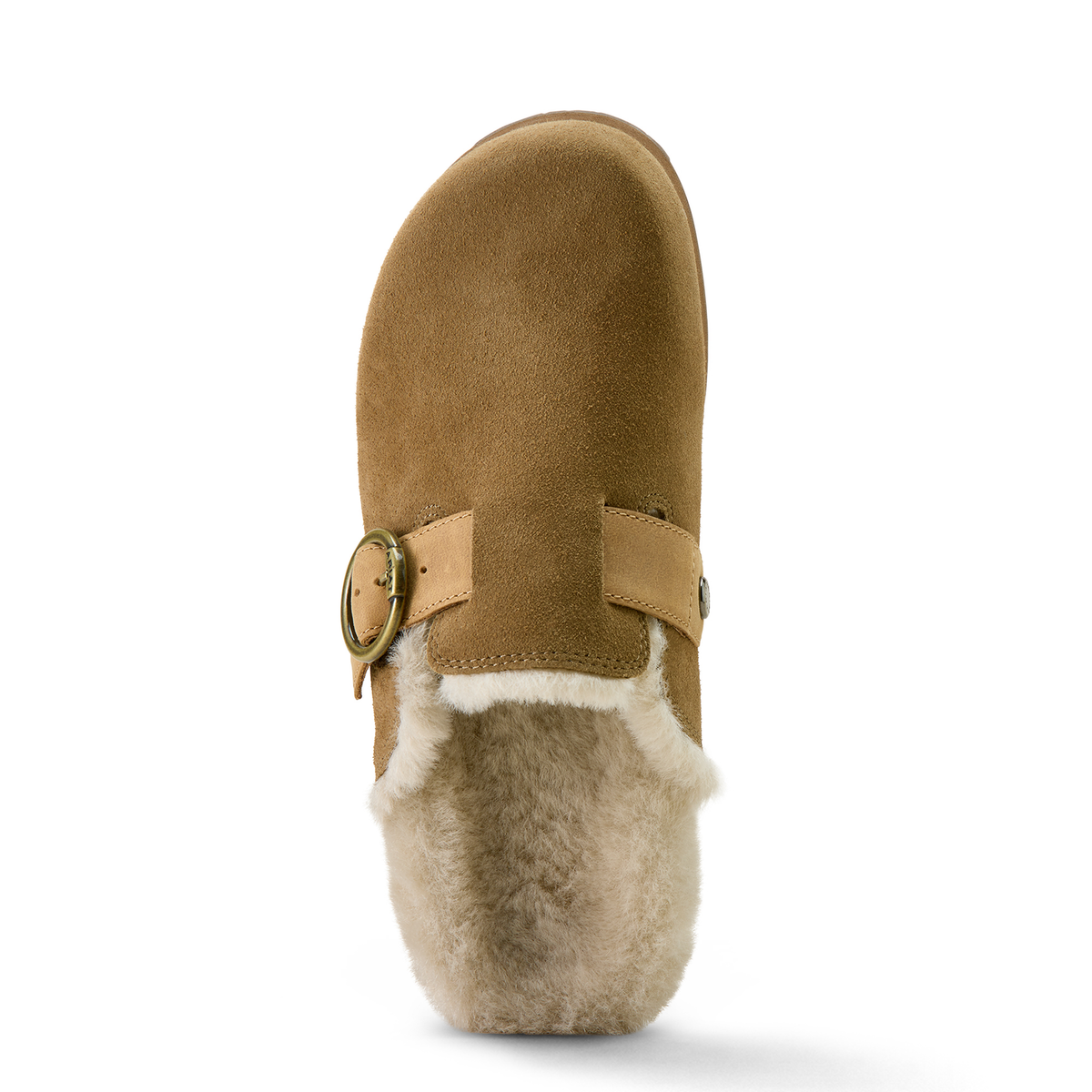 Ariat Womens Country Mule Sherpa - Ranch Brown Suede