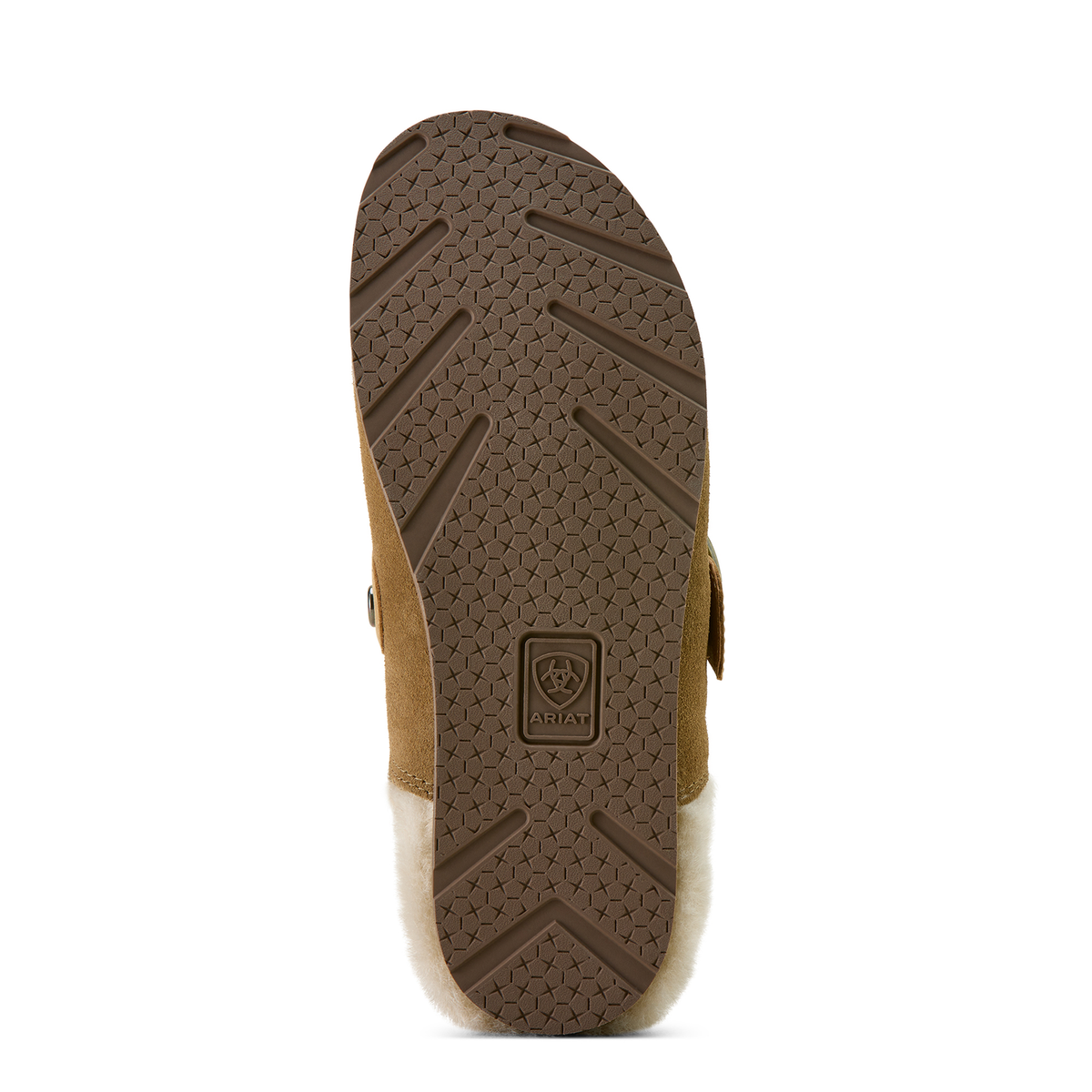 Ariat Womens Country Mule Sherpa - Ranch Brown Suede