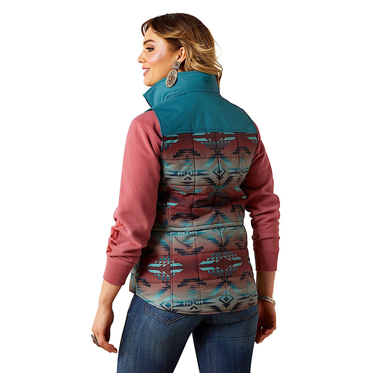 Ariat Womens Crius Insulated Vest - Dragonfly/Inez Blanket Print