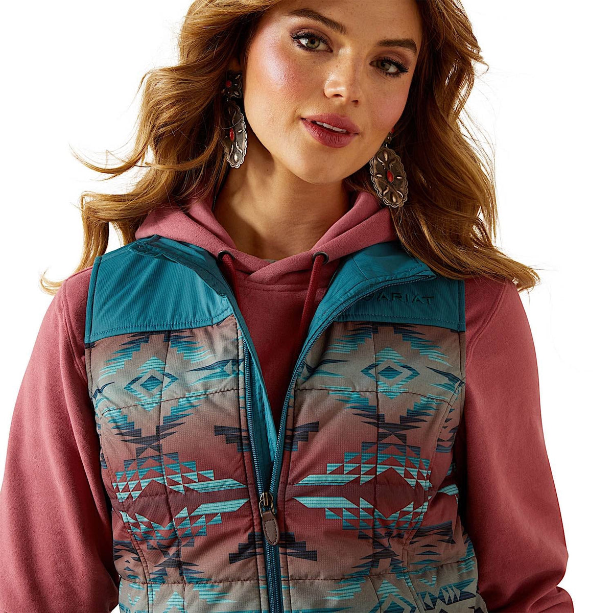 Ariat Womens Crius Insulated Vest - Dragonfly/Inez Blanket Print