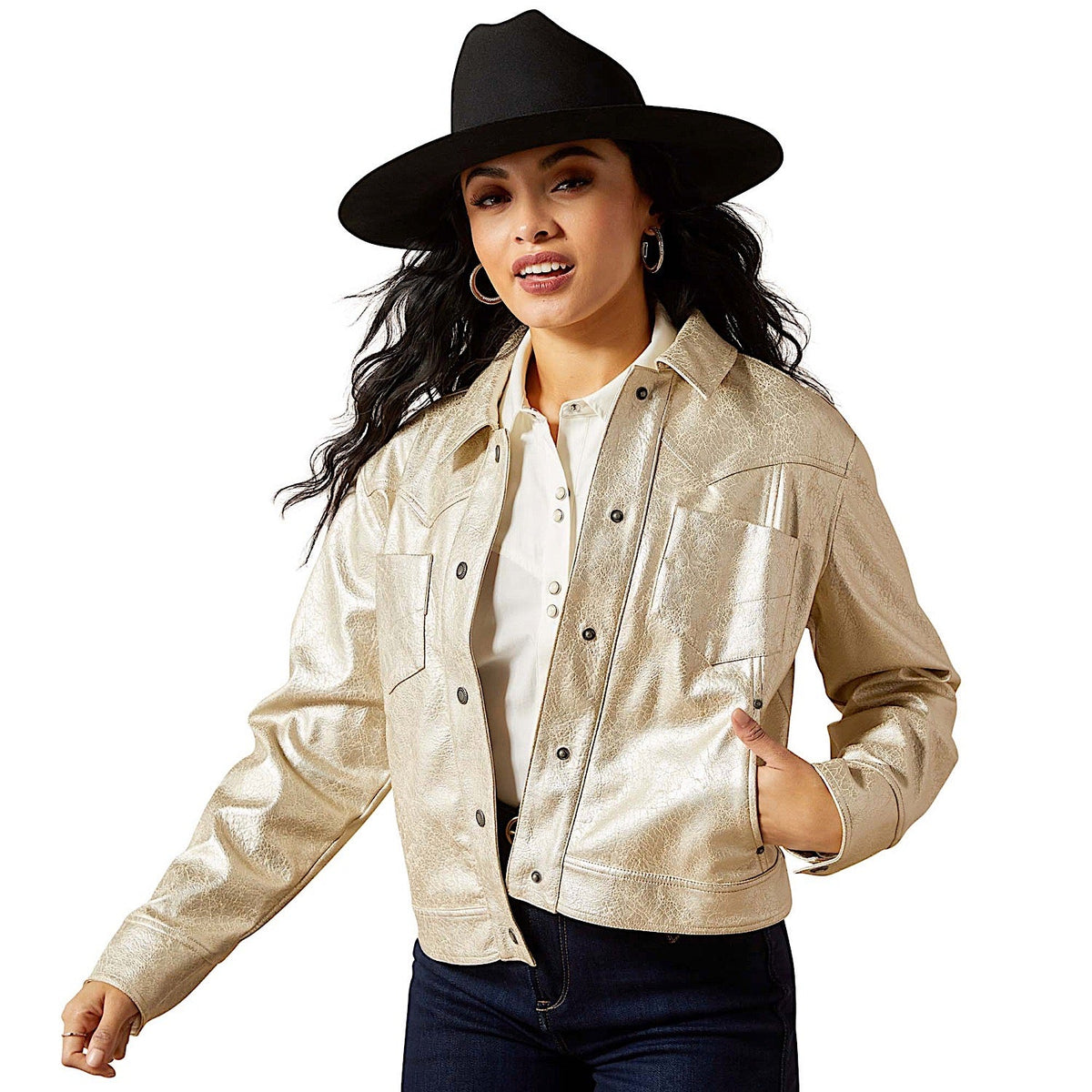 Ariat Women’s Cropped Jacket - Gold