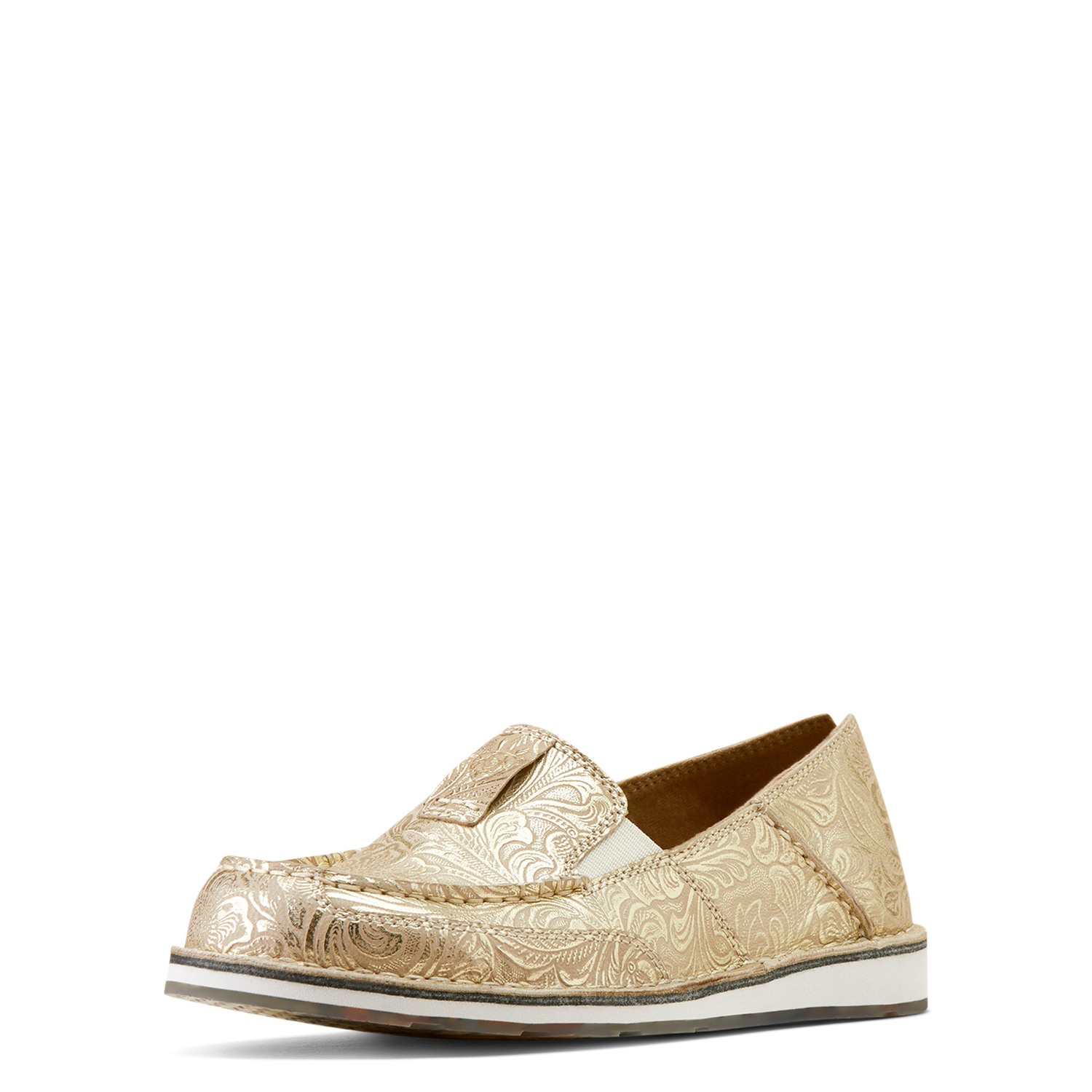 Brown Floral Embossed Ariat Women's Cruiser Moccasin Buy