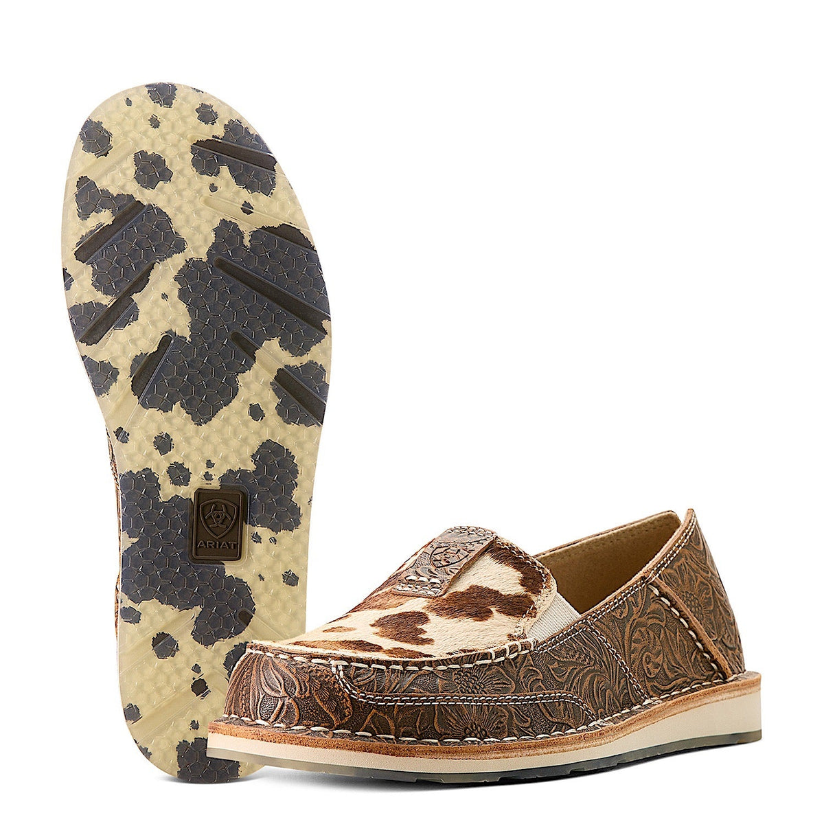 Ariat Women’s Cruiser Tan Floral Emboss Tan White