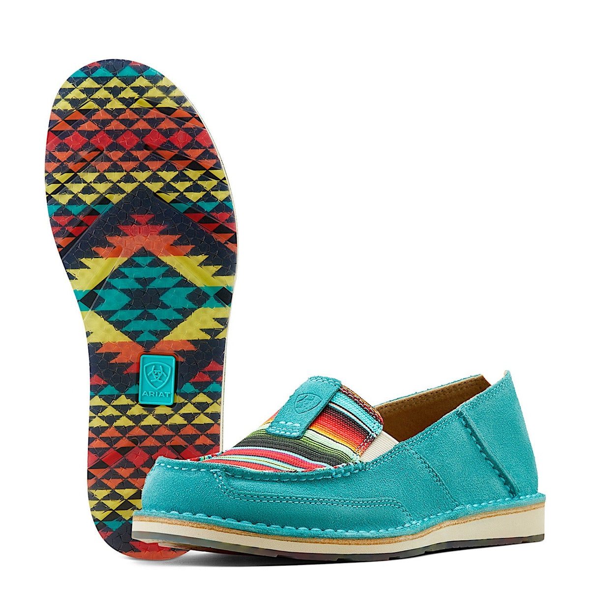 Ariat Women’s Cruiser Teal Suede/Striking Serape