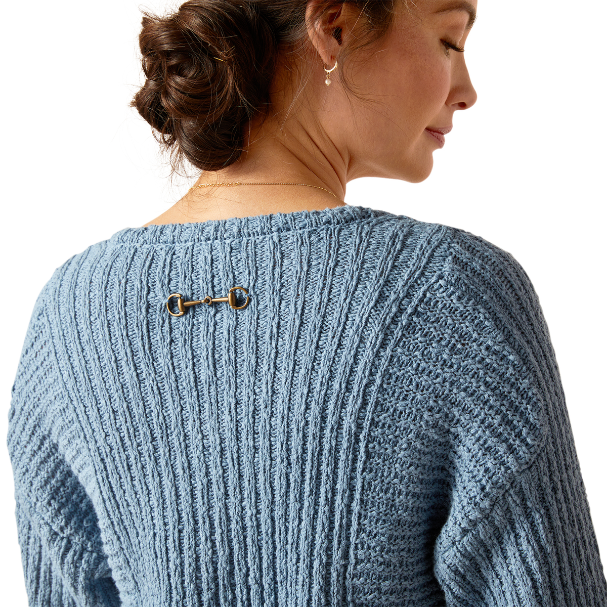 Ariat Women’s Daneway Sweater - Blue Shadow - Ariat Womens Tops