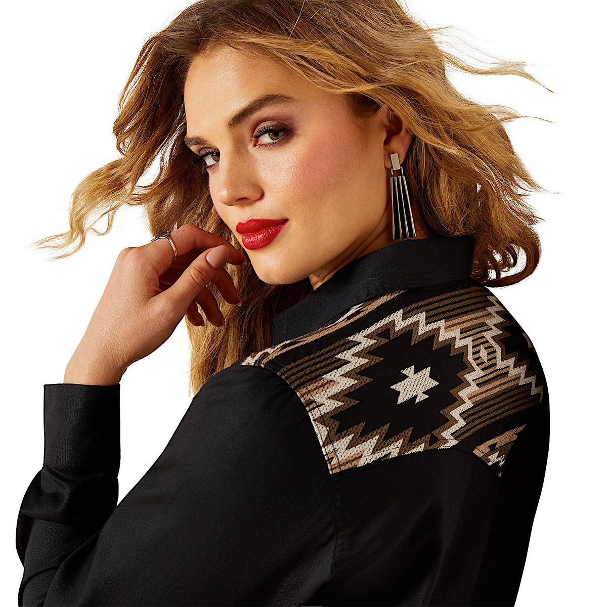 Ariat Womens Dawn Western Shirt - Black