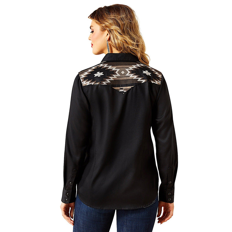 Ariat Womens Dawn Western Shirt - Black