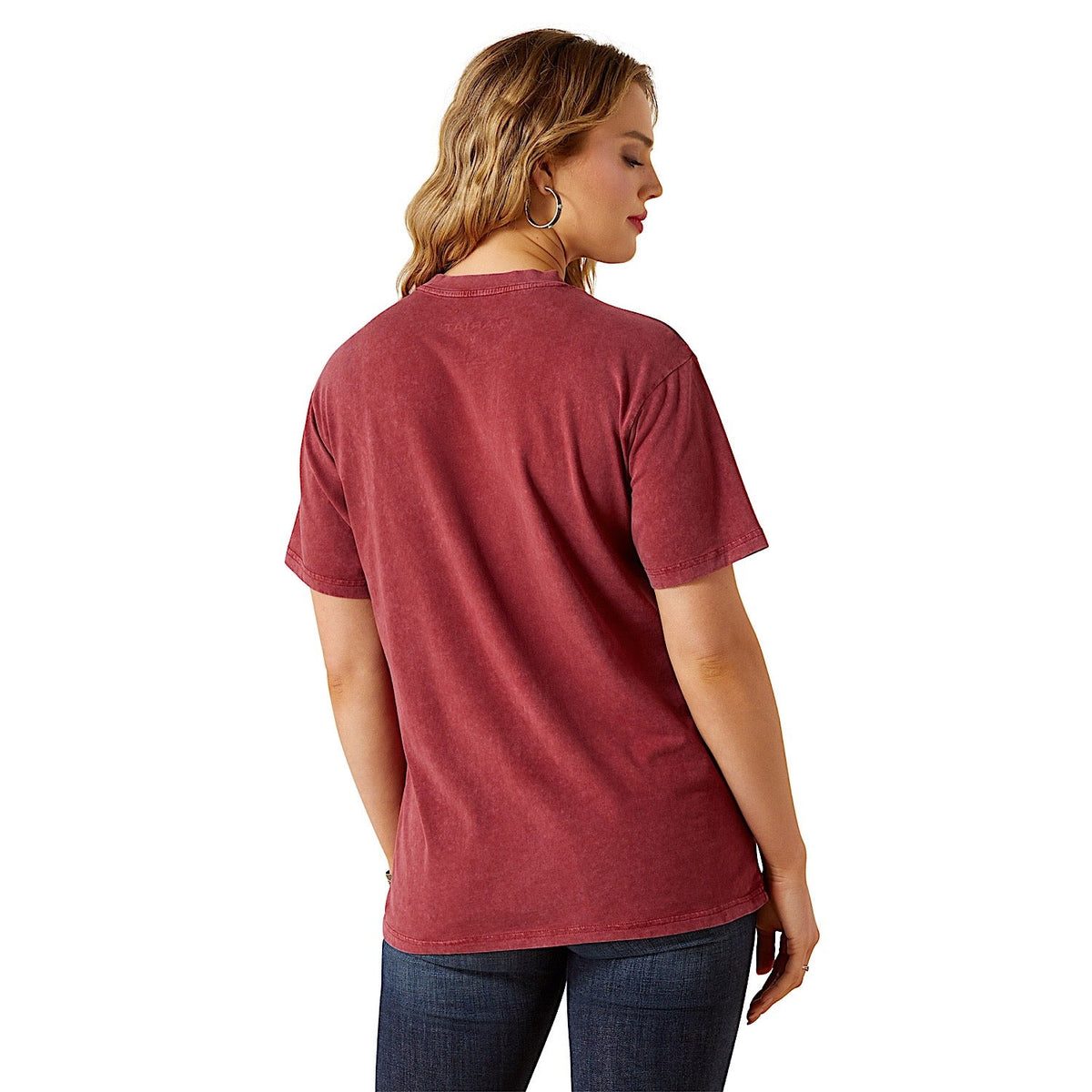 Ariat Womens Denim & Supply T-Shirt - Cabernet