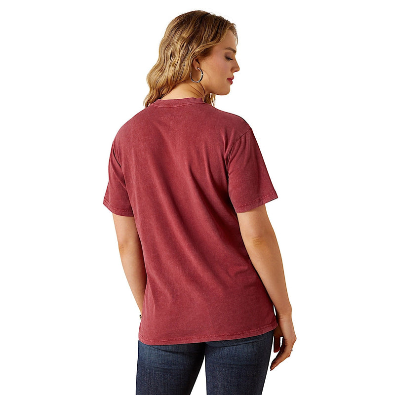 Ariat Womens Denim & Supply T-Shirt - Cabernet