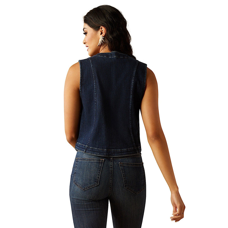 Ariat Women’s Denim Tailored Vest - Midnight