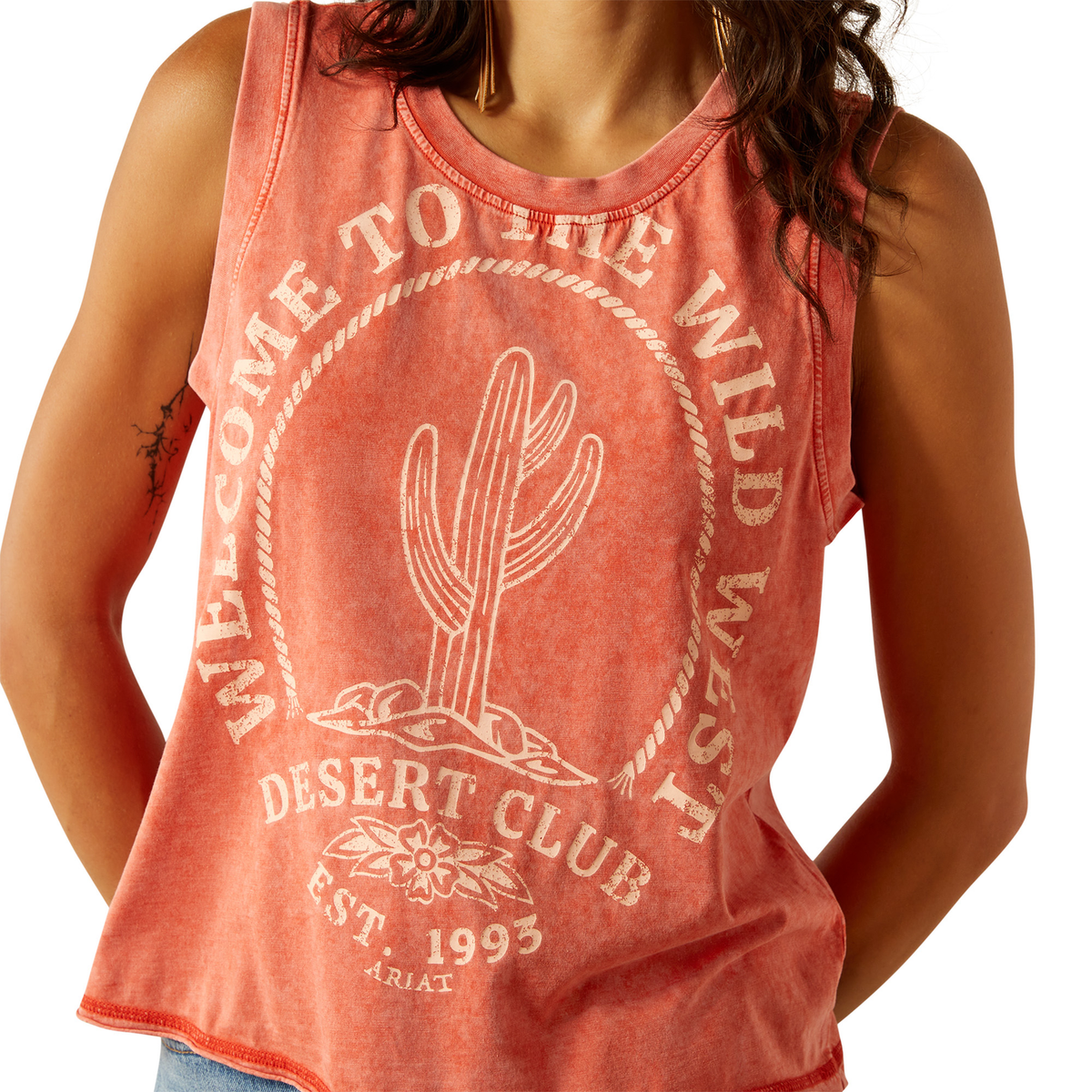 Ariat Womens Desert Club Tank - Chili