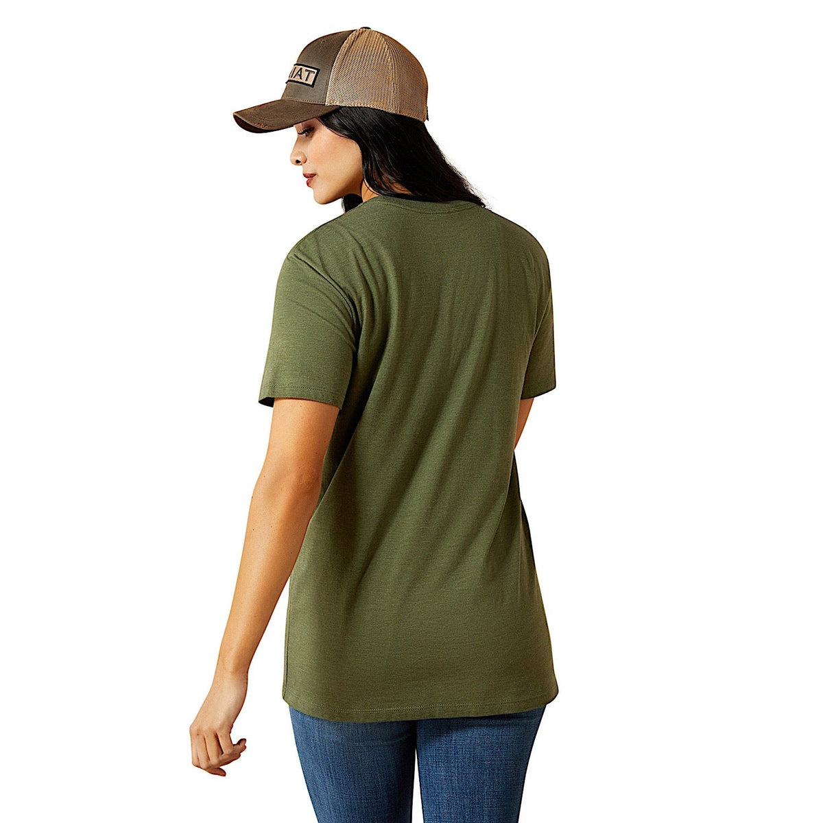 Ariat Womens Desert Snake T-Shirt - Military Heather