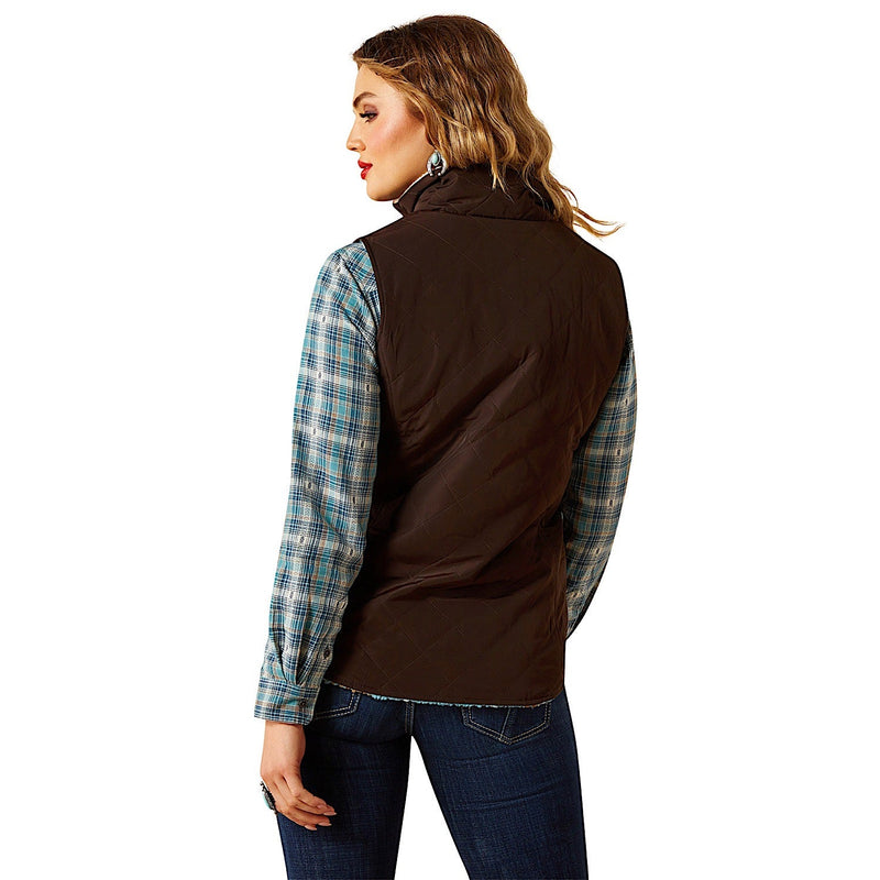 Ariat Womens Dilon 2.0 Reversible Insulated Vest - Mole