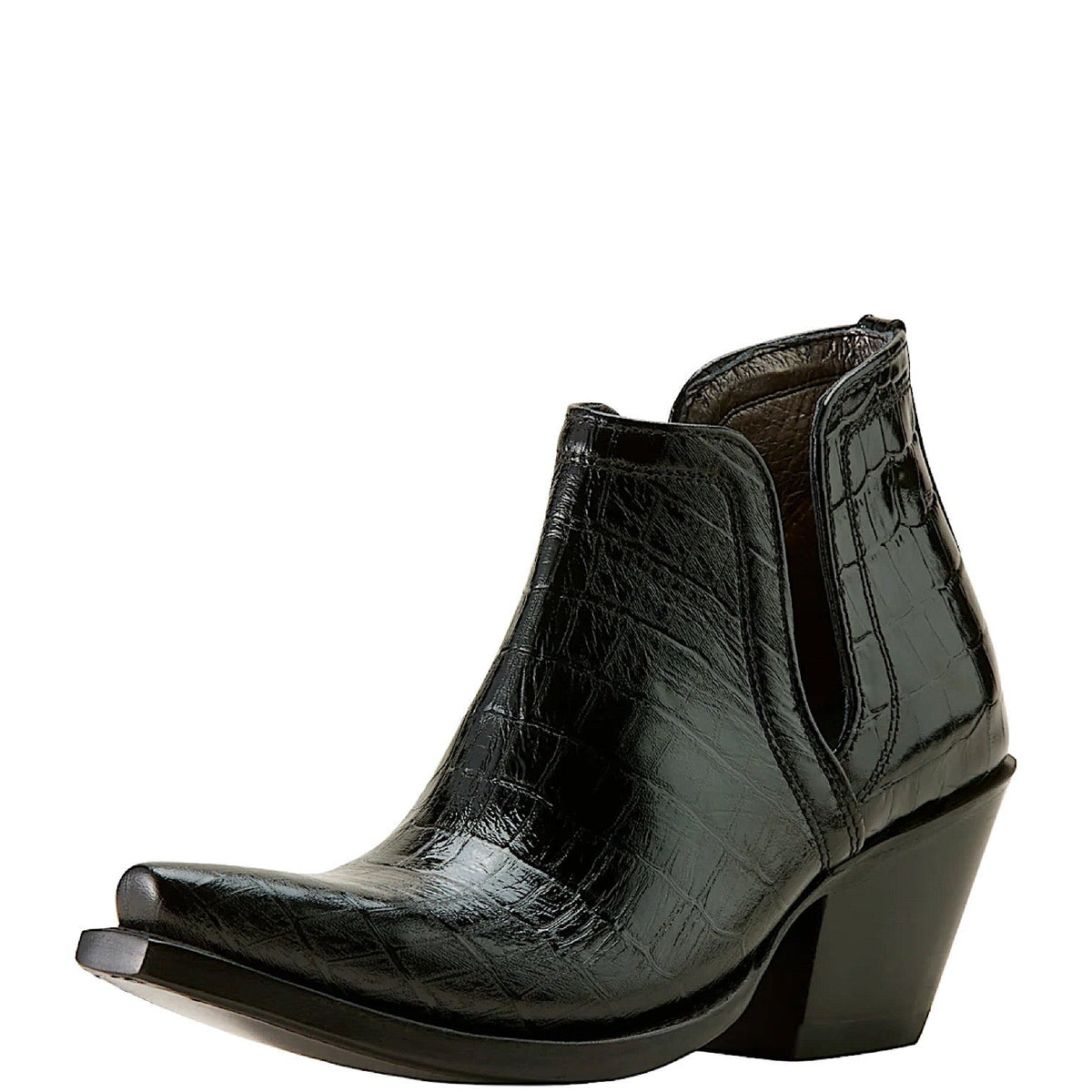 Ariat Womens Dixon Bootie - Luxe Caviar Croc Print