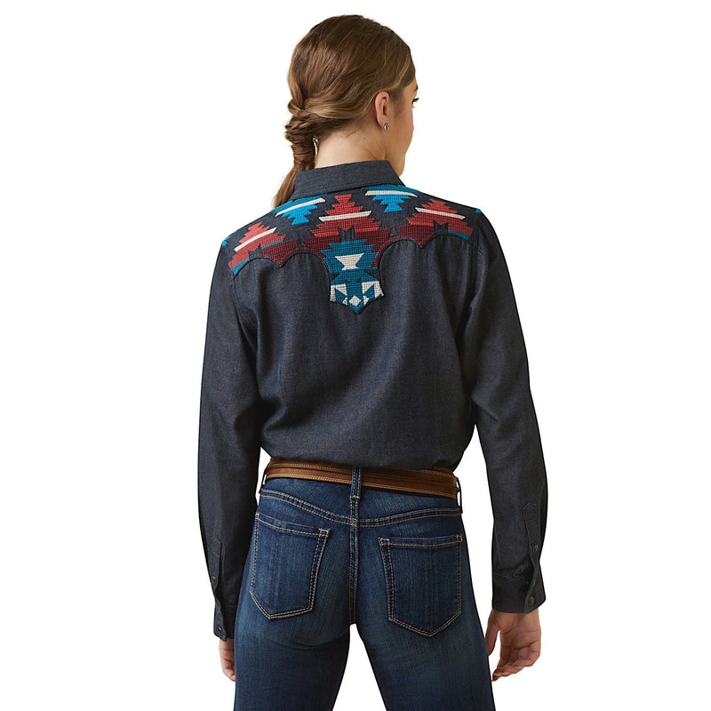 Ariat Womens Dutton Snap Shirt Rinseed