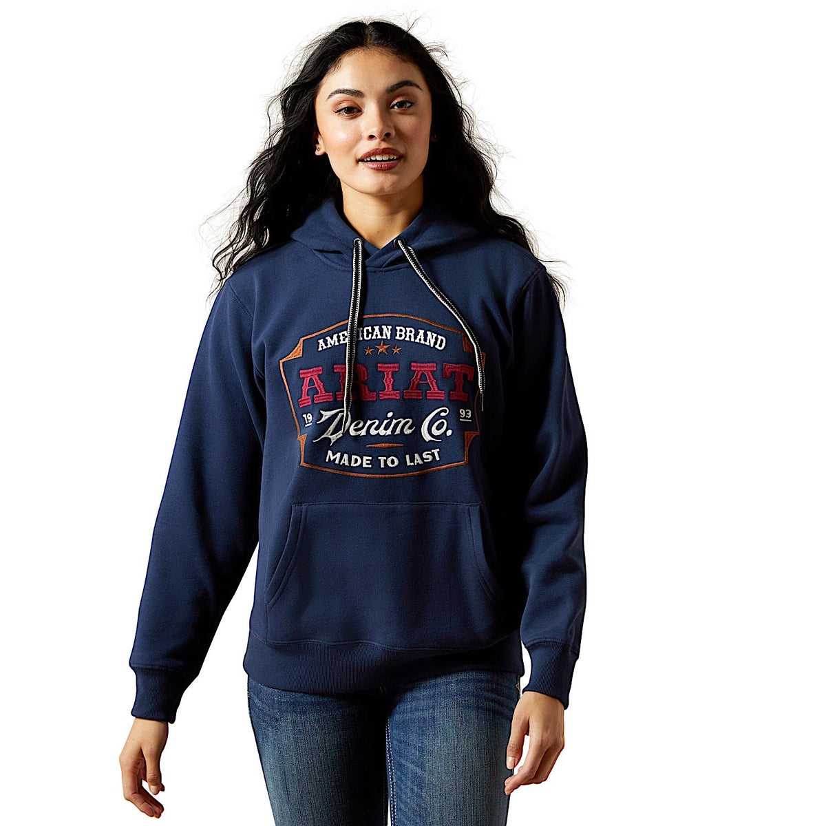 Ariat Women’s Emblem Hoodie - Dress Blues