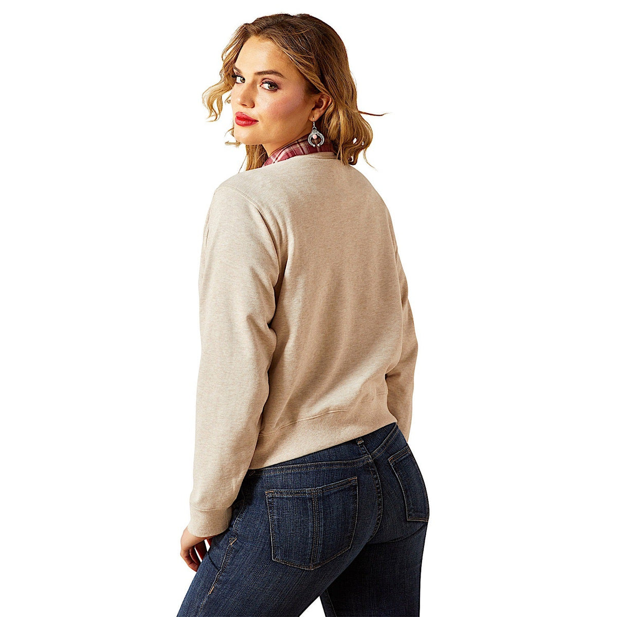 Ariat Womens Essential Crew Sweatshirt - Oatmeal