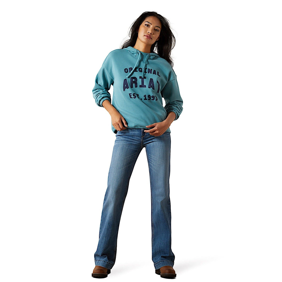 Ariat Womens Essential Hoodie - Brittany Blue