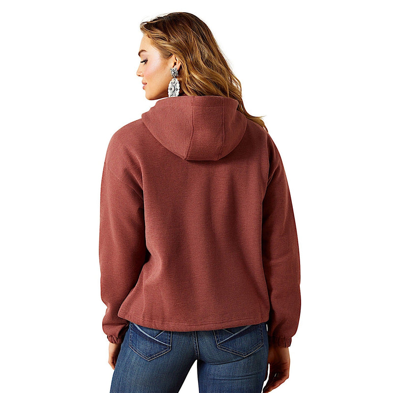 Ariat Womens Essential Hoodie - Burnt Russet Heather
