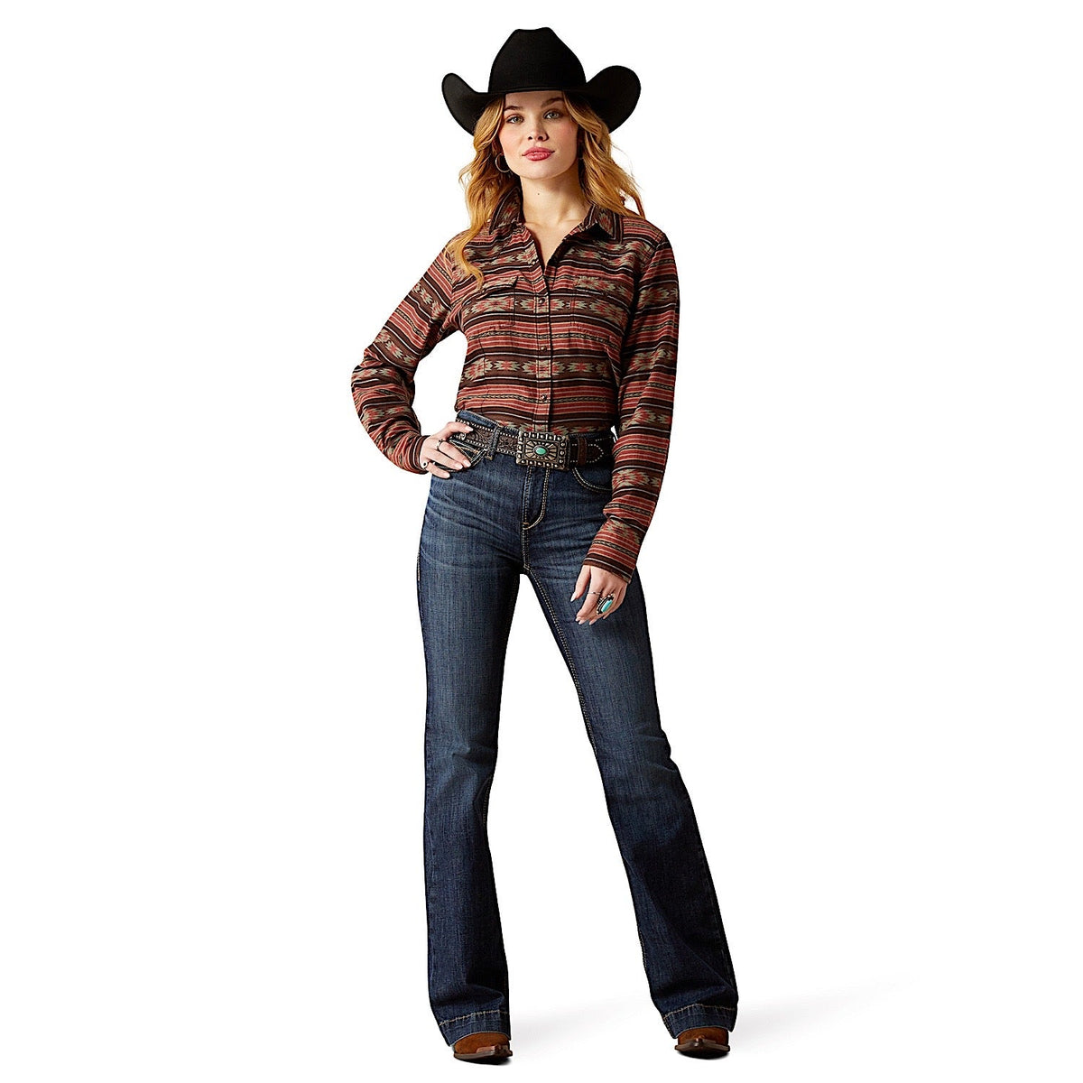 Ariat Women’s Everyday Western Shirt - Soft Silt Serape Print