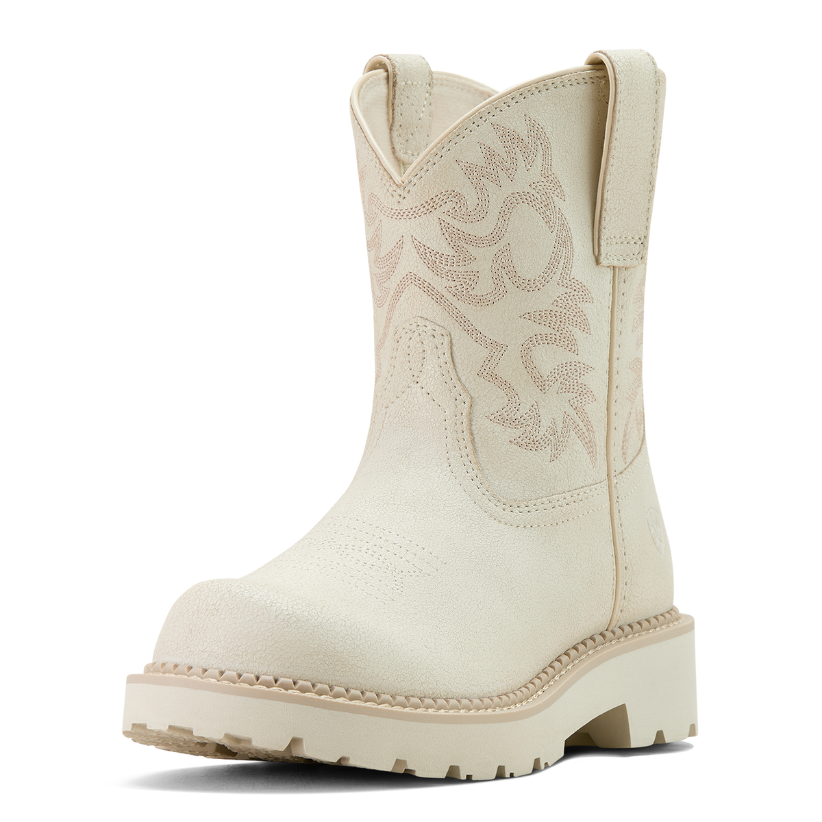Ariat Women’s Fatbaby Western Boot - Distressed Ivory