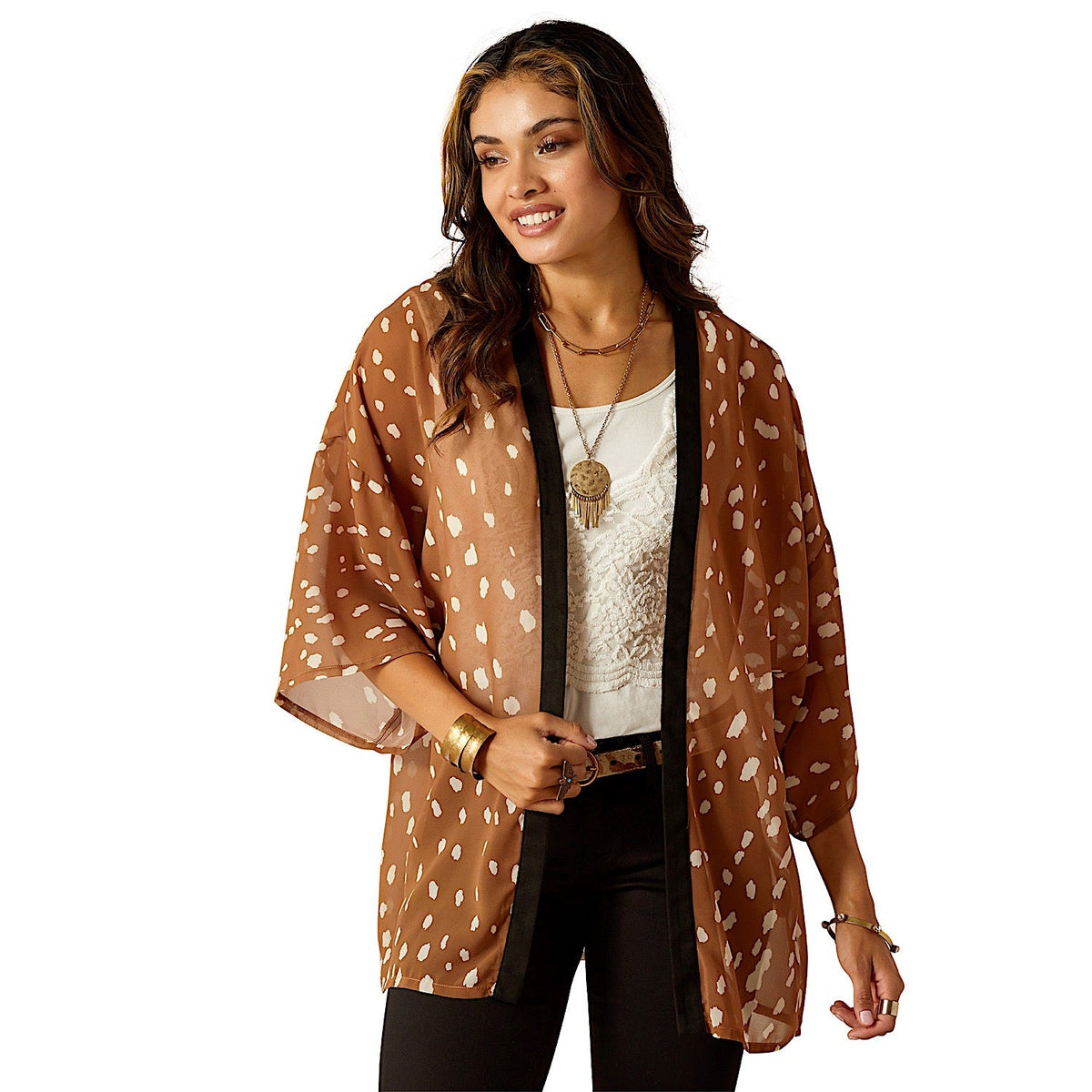 Ariat Women’s Fawn Kimono Wrap - Fawn - XS-S (SOLD OUT) - Ariat Womens Tops