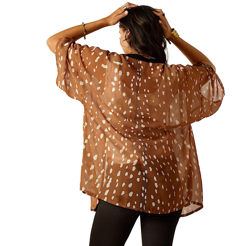 Ariat Women’s Fawn Kimono Wrap - Fawn - Ariat Womens Tops