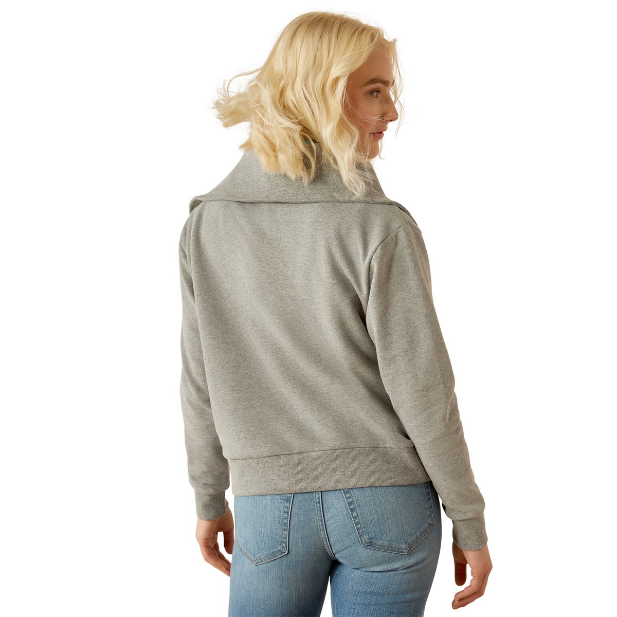 Ariat Women’s Fern 1/2 Zip Sweatshirt - Heather Grey