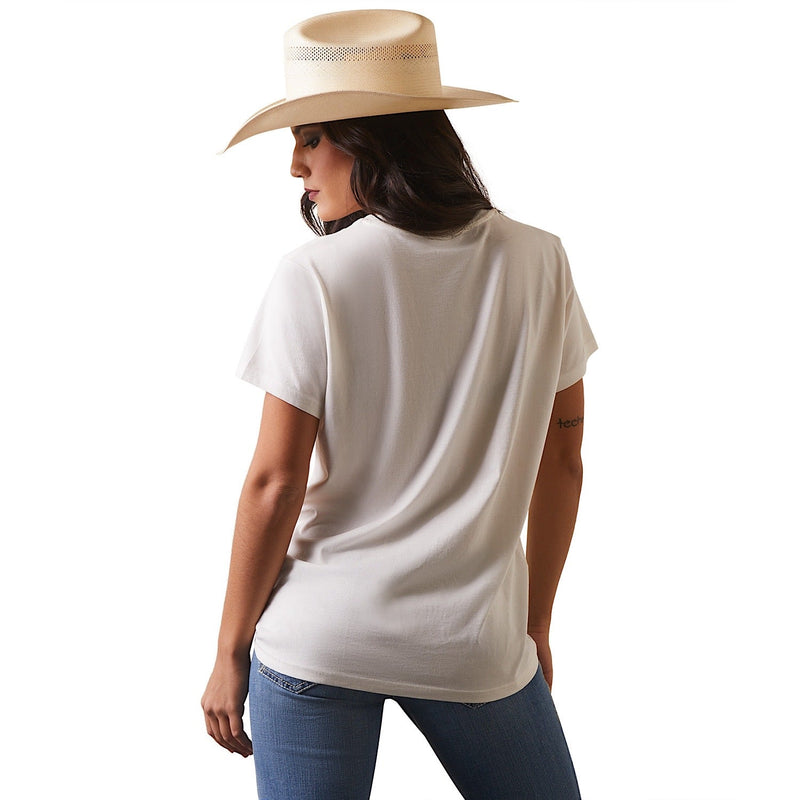 Ariat Womens Fiesta S/S T-Shirt Cloud Dancer - Ariat Womens Tops