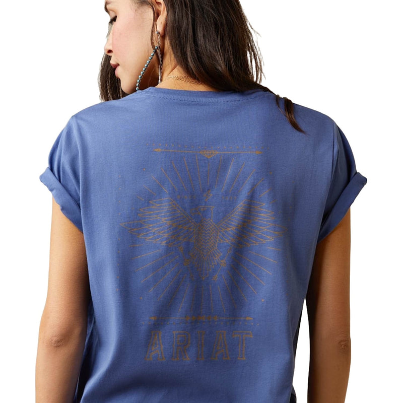 Ariat Womens Fly High S/S Tee Coastal Fjord - Ariat Womens Tops