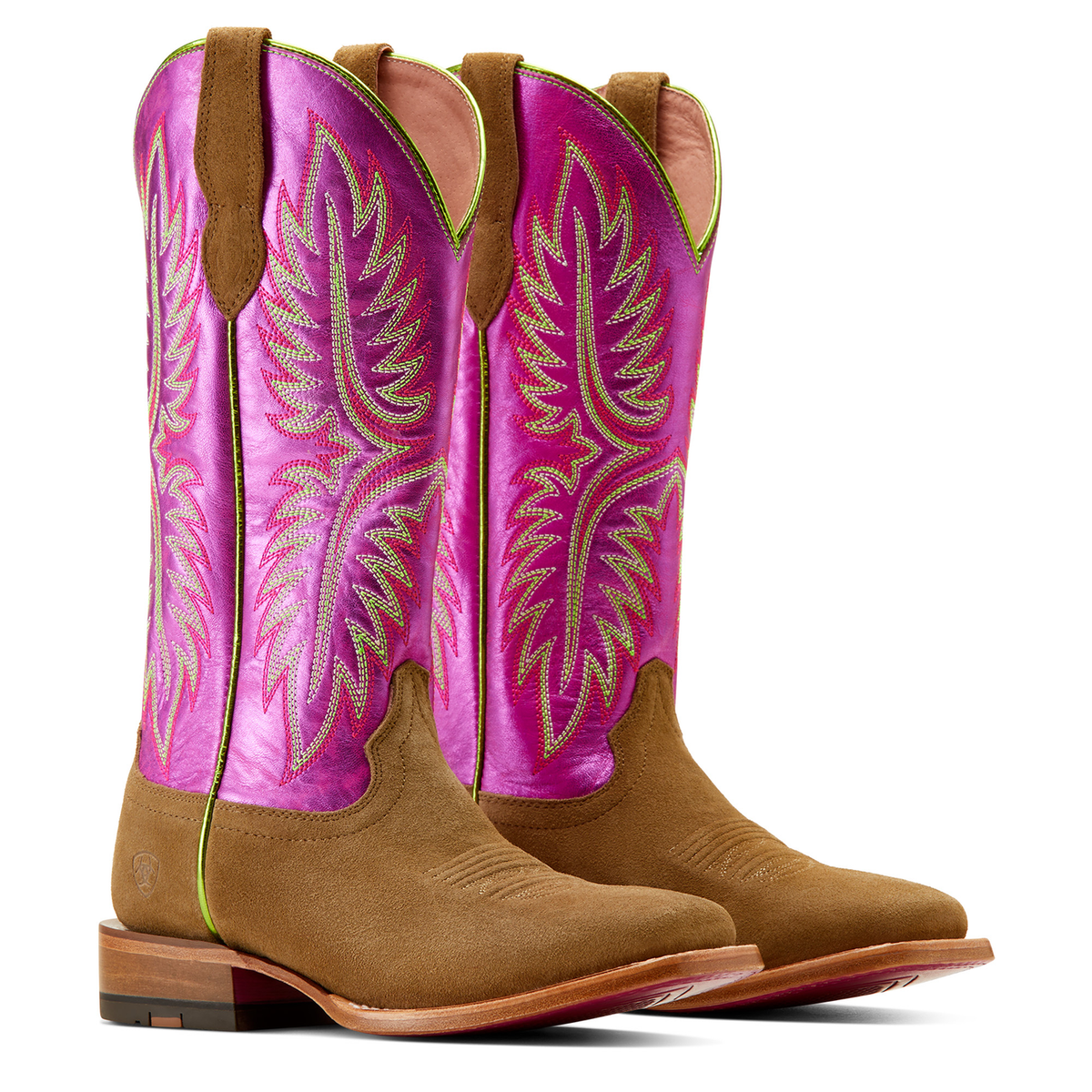 Ariat Women’s Frontier Calamity Boot - Jane Dijon Roughout/Electric Raspberry