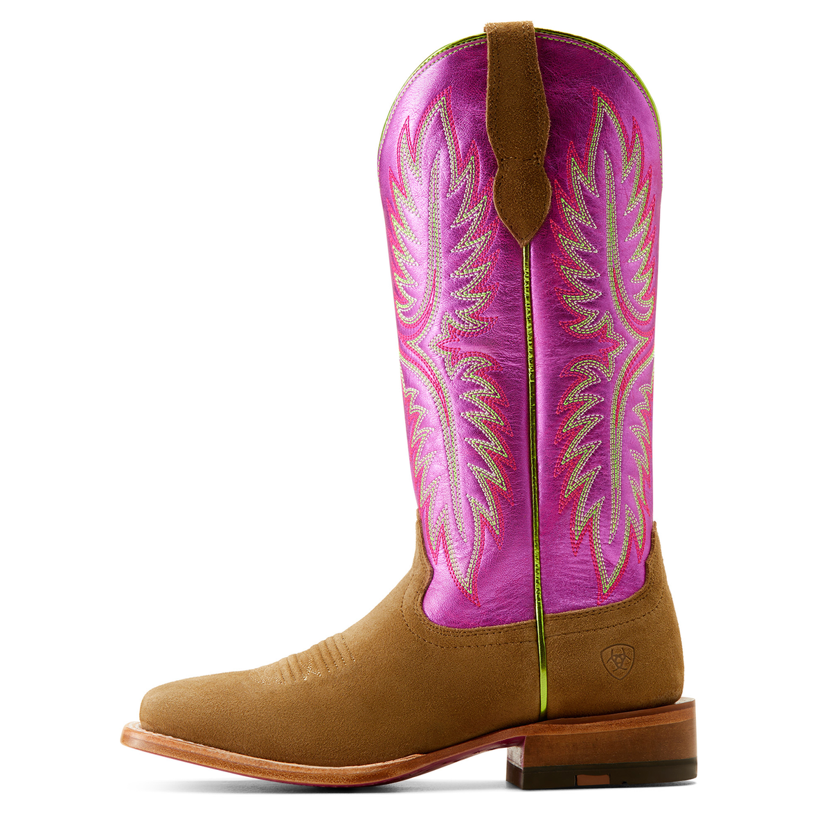 Ariat Women’s Frontier Calamity Boot - Jane Dijon Roughout/Electric Raspberry