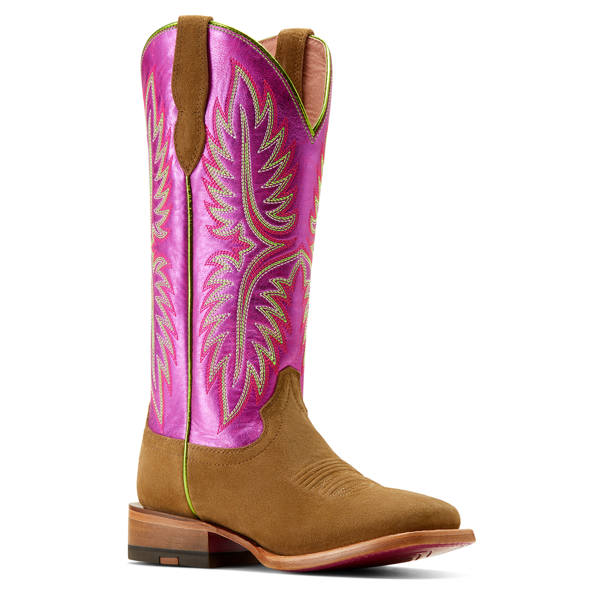Ariat Women’s Frontier Calamity Boot - Jane Dijon Roughout/Electric Raspberry