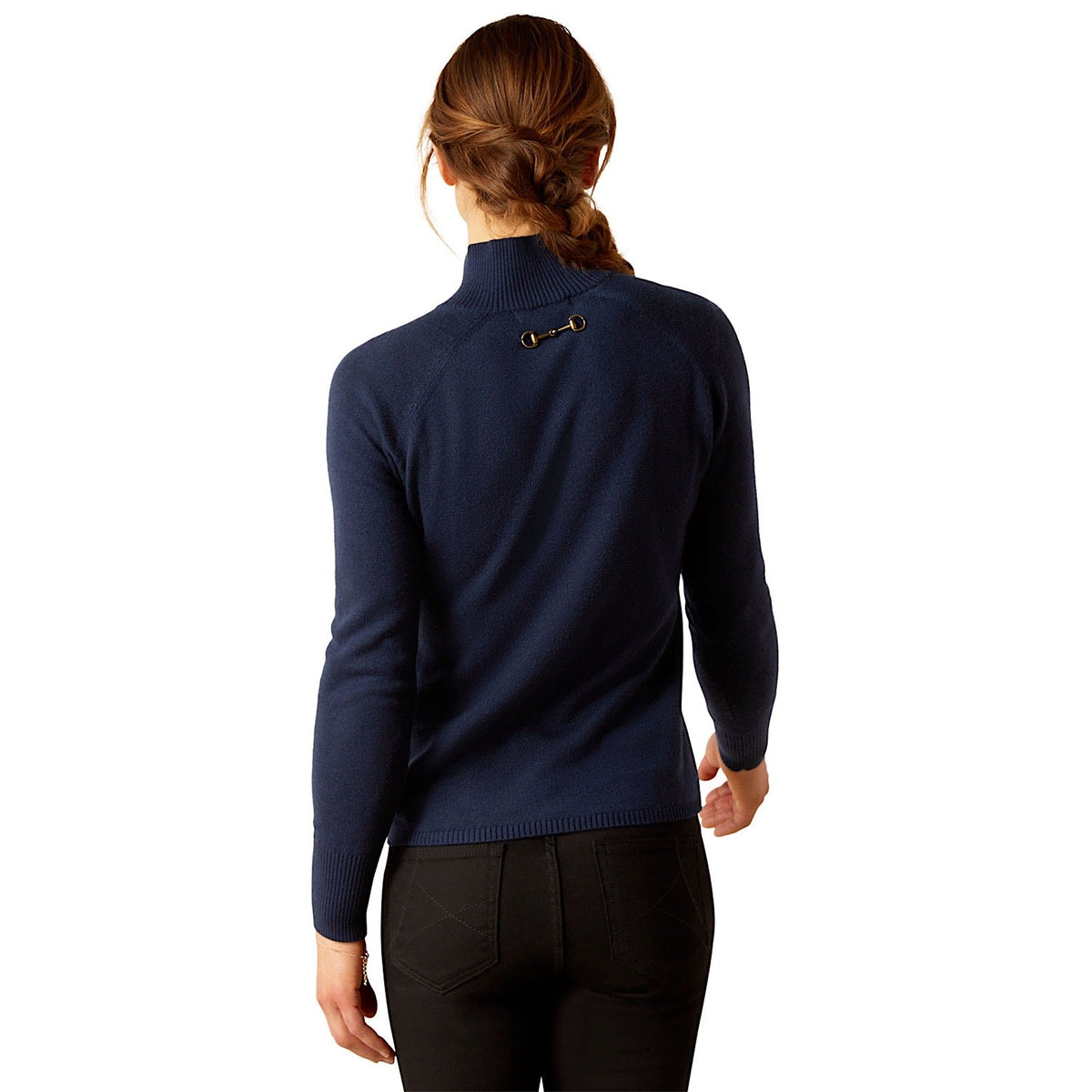 Ariat Womens Half Moon Bay Sweater Navy - Ariat Womens Tops