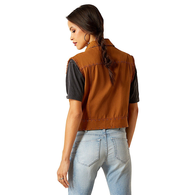 Ariat Women’s Harley Vest - Tobacco Brown - Ariat Womens Tops