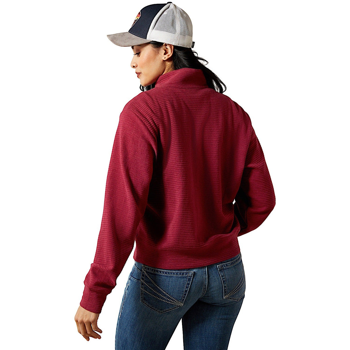 Ariat Women’s High Noon 1/2 Zip Pullover - Beaujolais