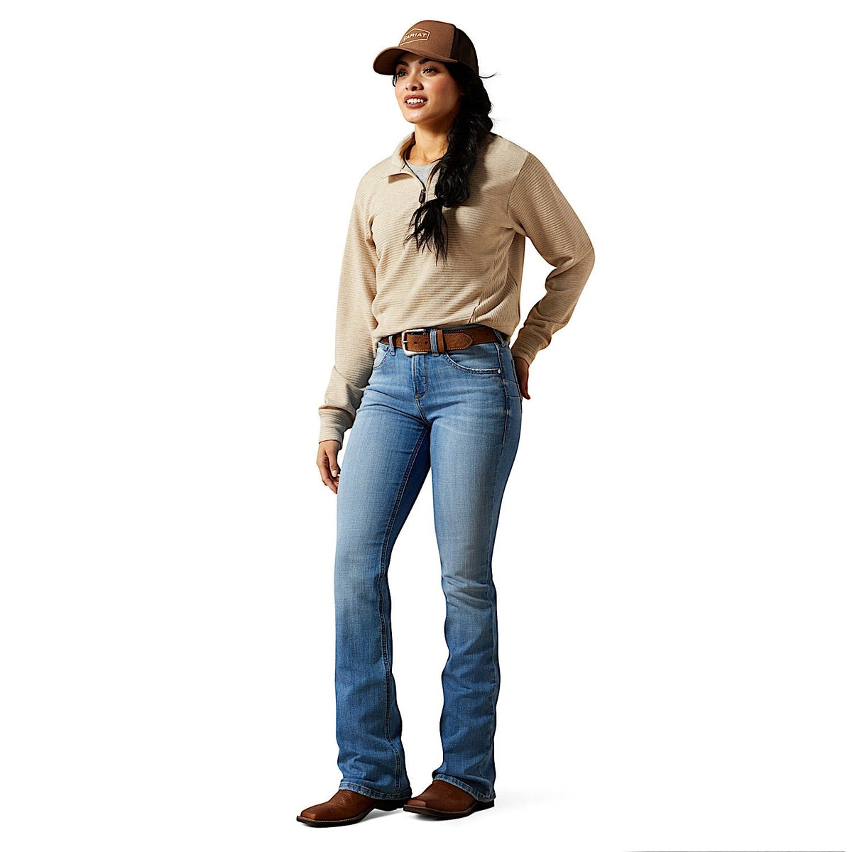 Ariat Womens High Rise Camellia Boot Cut Jeans - Glendale