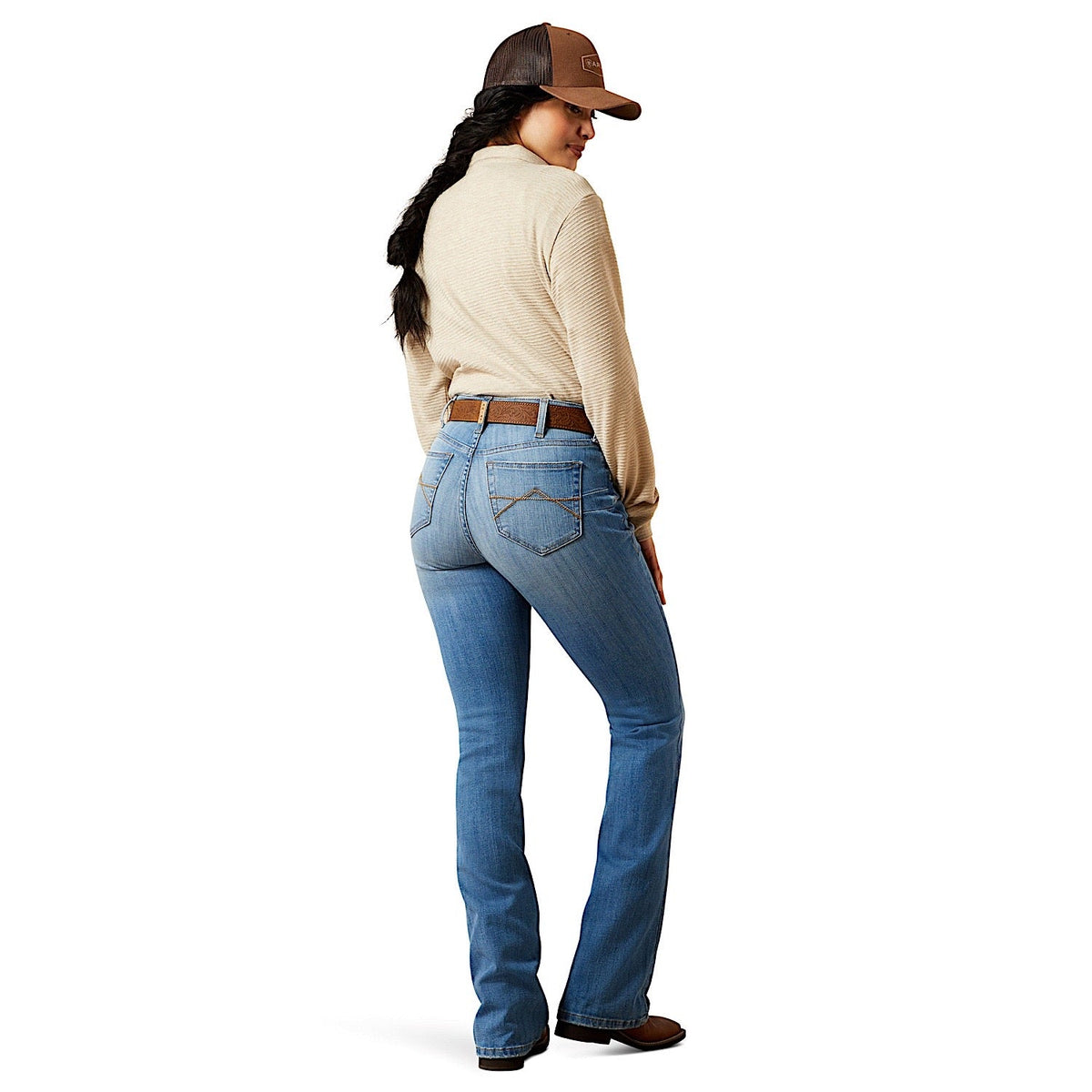 Ariat Womens High Rise Camellia Boot Cut Jeans - Glendale