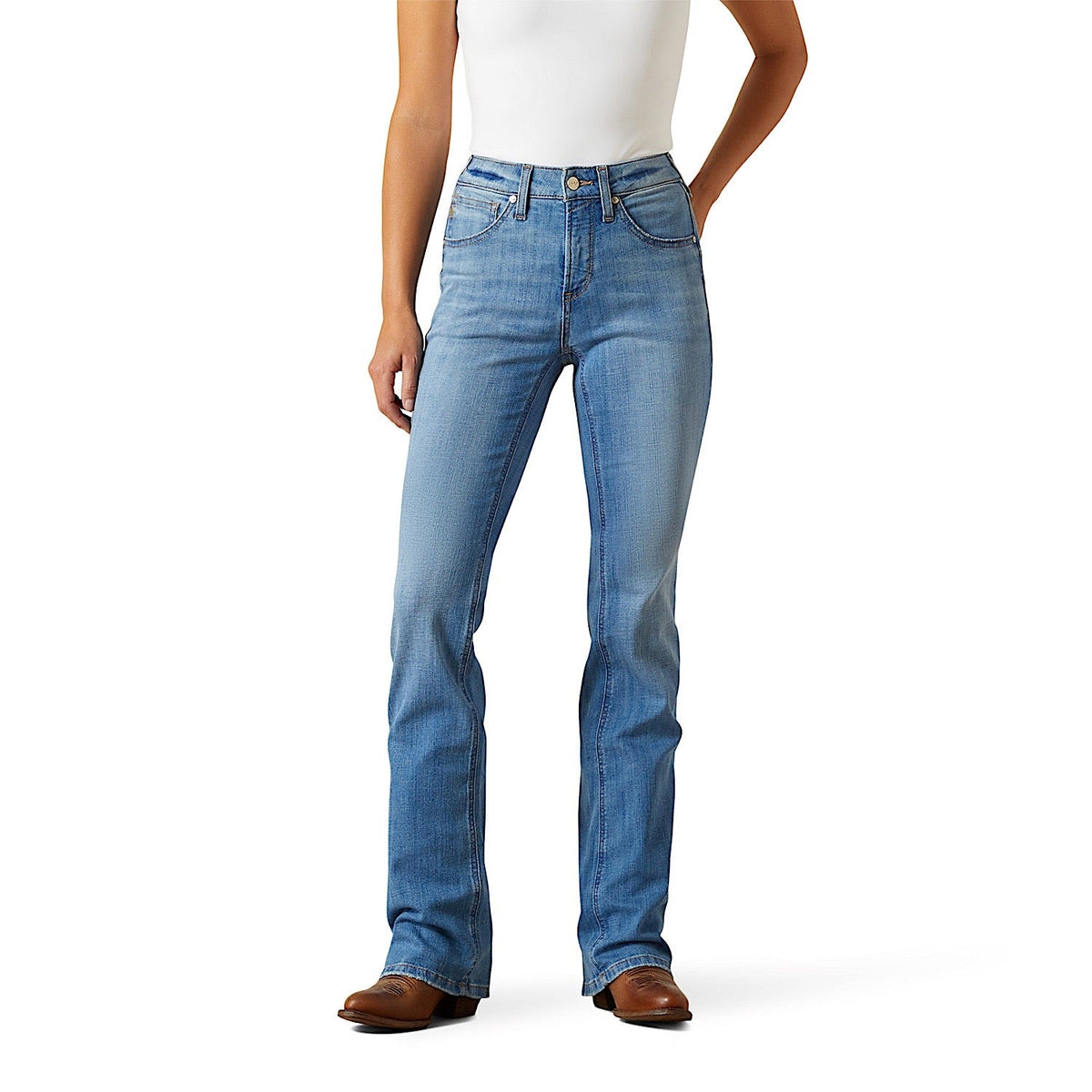 Ariat Womens High Rise Camellia Boot Cut Jeans - Glendale
