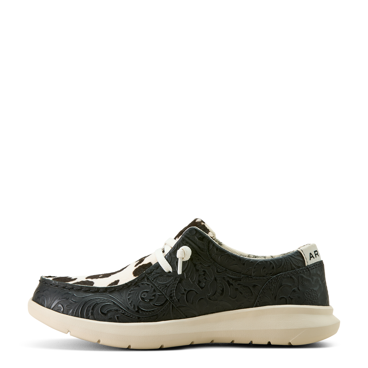 Ariat Womens Hilo - Black Floral Emboss/Black and White Hair