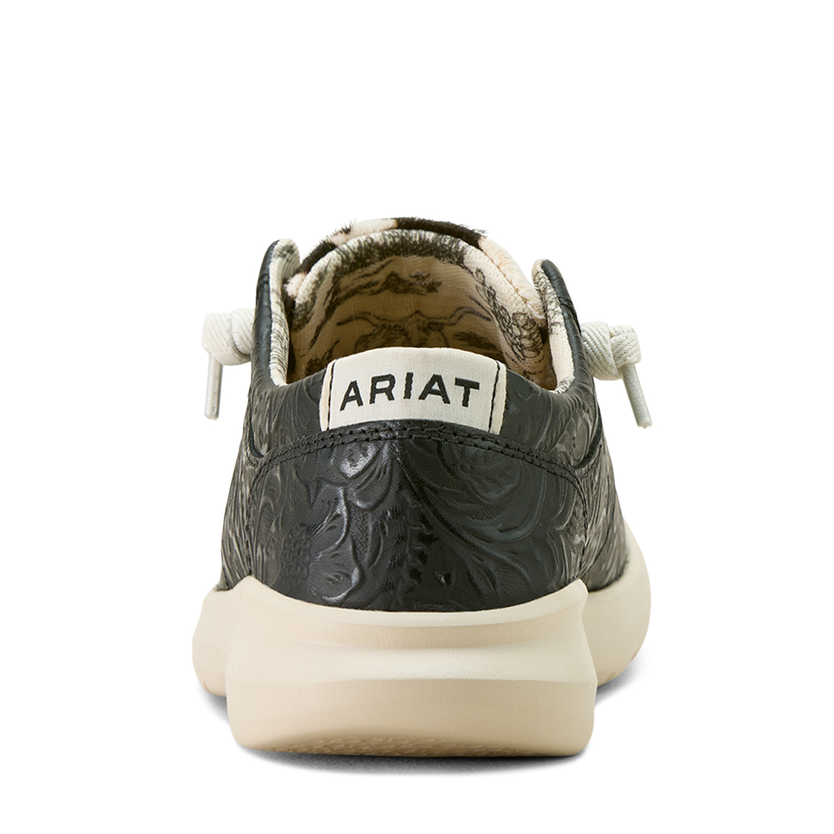 Ariat Womens Hilo - Black Floral Emboss/Black and White Hair