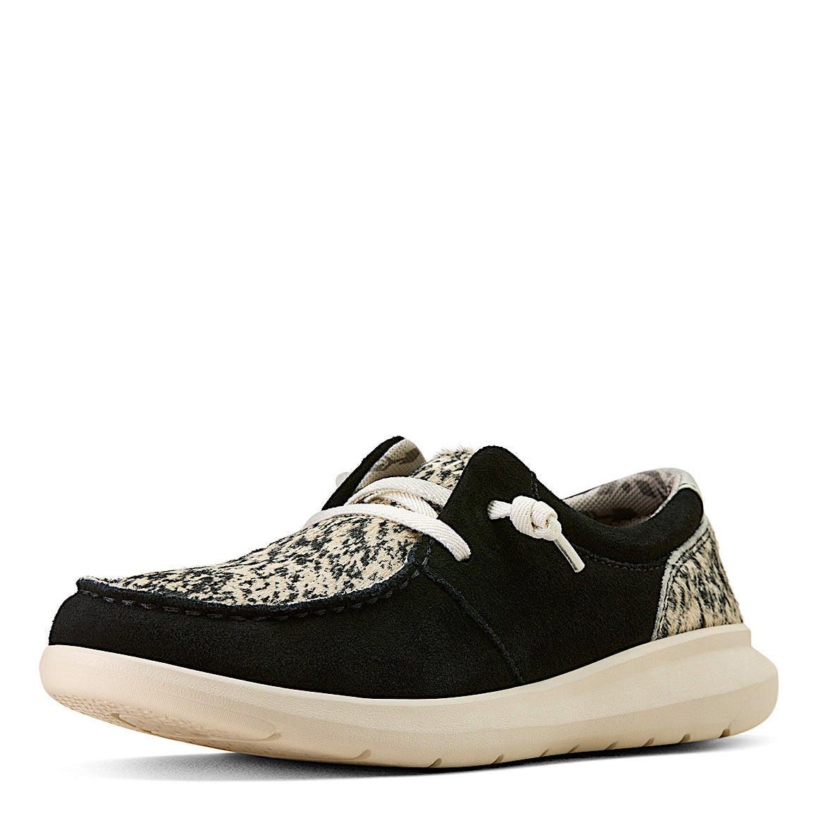 Ariat Womens Hilo Shoe - Black Suede / Brindle