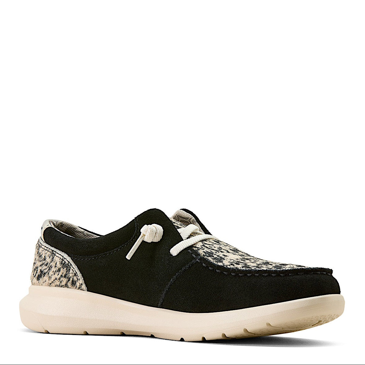 Ariat Womens Hilo Shoe - Black Suede / Brindle