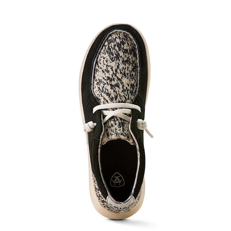 Ariat Womens Hilo Shoe - Black Suede / Brindle