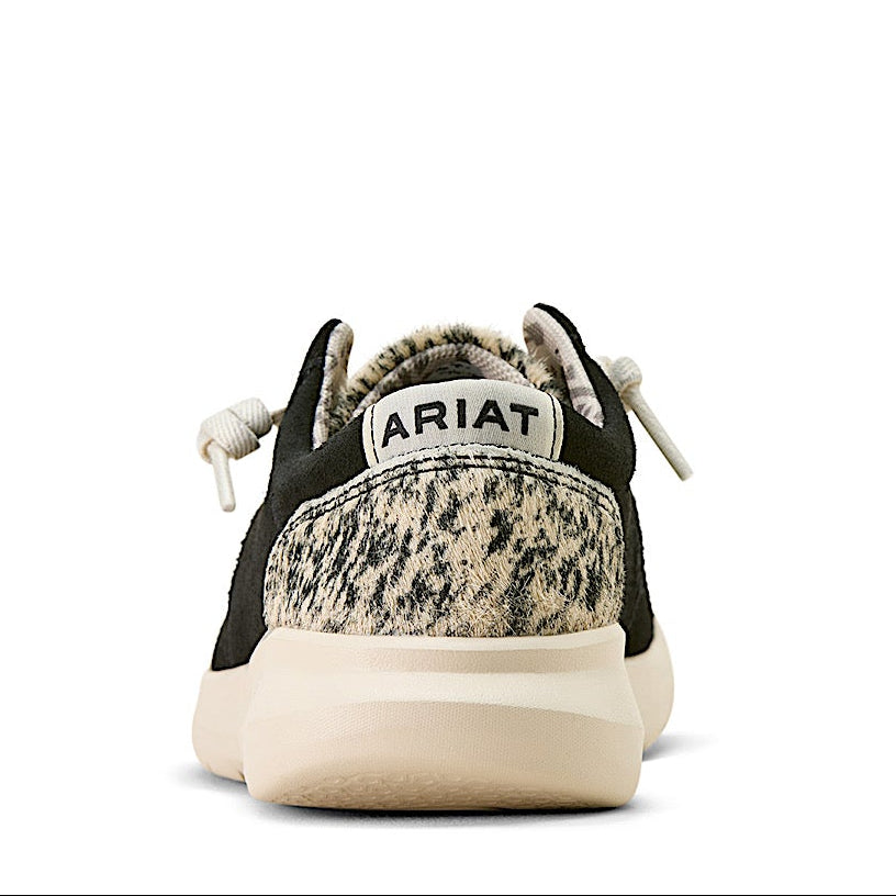 Ariat Womens Hilo Shoe - Black Suede / Brindle