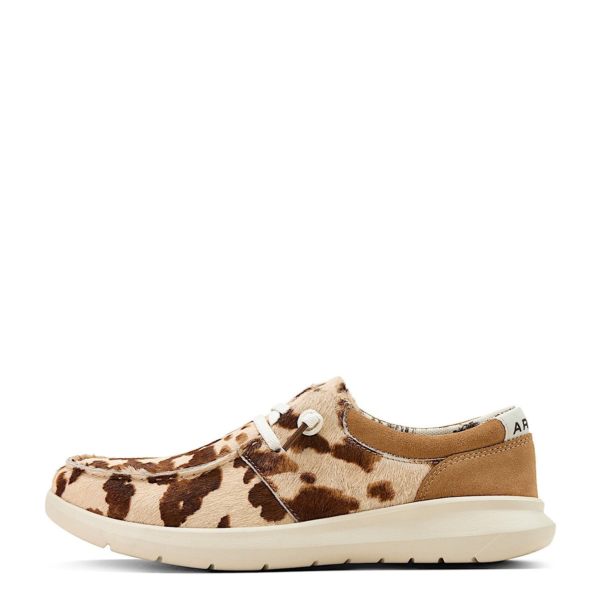 Ariat Women’s Hilo - Tan & White Brindle Hair On/Dark Tan Suede